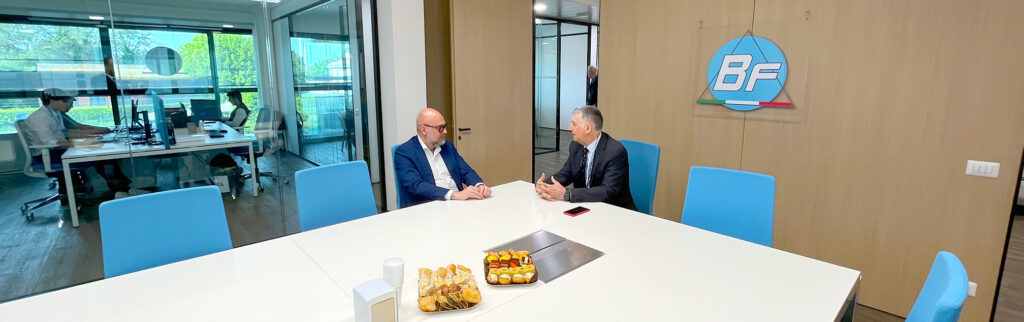 il sindaco Massimo Mezzetti e Franco Bonavigo