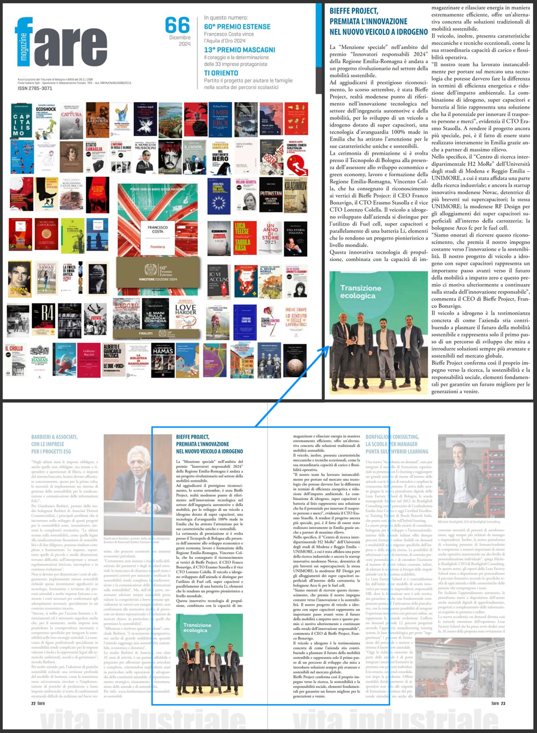 veicolo idrogeno fare magazine 66 dec24