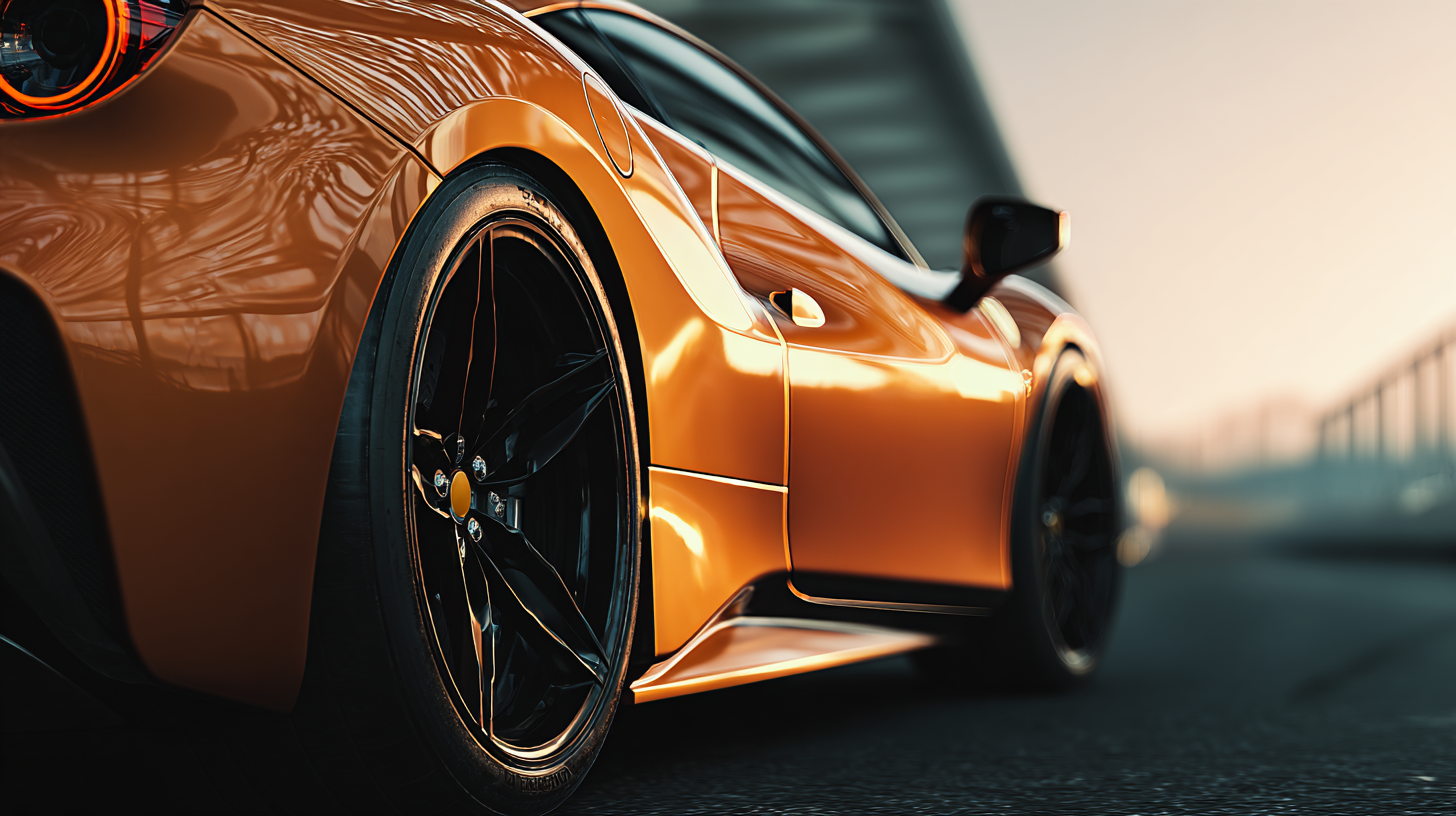 super car orange